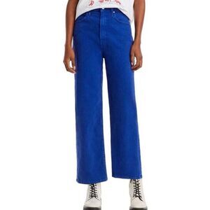 Mother Superior tunnel vision high rise straight crop jeans the Devin may care b